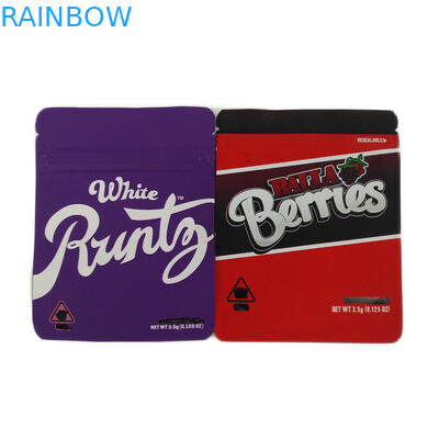 কাস্টম মুদ্রিত জিপার গাঁজা প্যাকেজিং পুনর্ব্যবহারযোগ্য কুকিজ প্যাকেজিং ব্যাগ / গন্ধ প্রমাণ গাঁজা বীজ প্যাকেজিং ব্যাগ