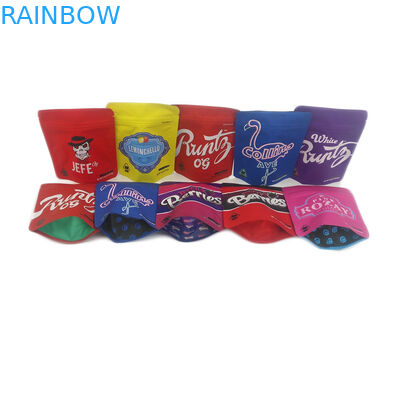 কাস্টম মুদ্রিত জিপার গাঁজা প্যাকেজিং পুনর্ব্যবহারযোগ্য কুকিজ প্যাকেজিং ব্যাগ / গন্ধ প্রমাণ গাঁজা বীজ প্যাকেজিং ব্যাগ