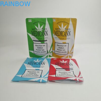 MOQ 100 পিসি চাইল্ড প্রুফ পাউচ গন্ধ প্রমাণ মেলার ব্যাগ ফুল সিবিডি আঠা কুকিজ প্যাকেজিং জন্য শিশু প্রতিরোধী প্রস্থান ব্যাগ