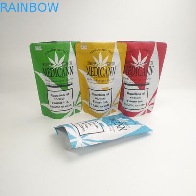 কাস্টম প্লাস্টিকের ব্যাগগুলি খাদ্য প্যাকেজিং গন্ধের প্রমাণ সিবিডি আগাছা গাঁজার ব্যাগগুলি জিপ লক প্যাকেজিং