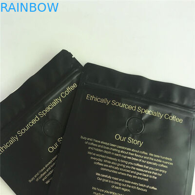 ময়েশ্চার প্রুফ এমওপিপি ভিএমপিইটি প্লাস্টিক স্ট্যান্ড আপ থলি থ্রি কফির জন্য