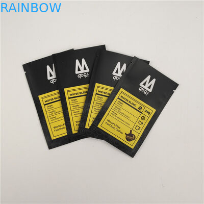 250 গ্রাম 500 গ্রাম কফি শিম এমওপিপি ভিএমপেট ভালভের সাথে স্ট্যান্ড আপ থলি