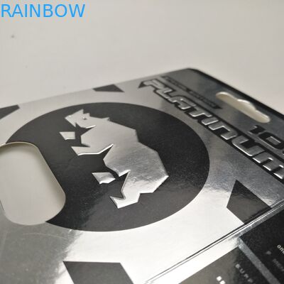 চকচকে পৃষ্ঠ 9x12 সেমি রাইনো ক্যাপসুল ফোস্কা কাগজ কার্ড