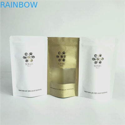 হট স্ট্যাম্পিং স্ট্যান্ড আপ 110 মাইক্রন এমওপিপি ক্রাফ্ট পেপার ব্যাগ