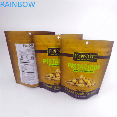 জৈবিক খাবারের জন্য গ্র্যাভুরে মুদ্রণ মাইলার ফুড স্ট্যান্ডিং পাউচ