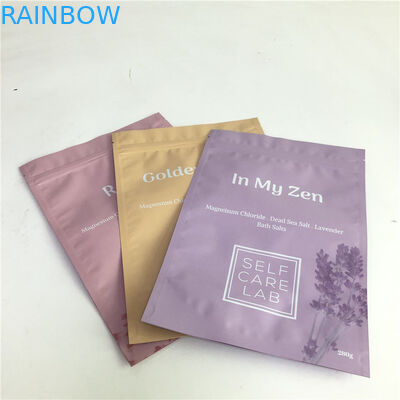 এসজিএস স্তরিত ওপিপি বাথ সল্টের জন্য ফয়েল ব্যাগটি স্ট্যান্ড আপ করুন