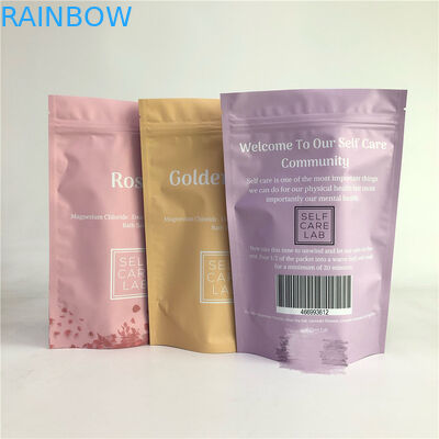 এসজিএস স্তরিত ওপিপি বাথ সল্টের জন্য ফয়েল ব্যাগটি স্ট্যান্ড আপ করুন