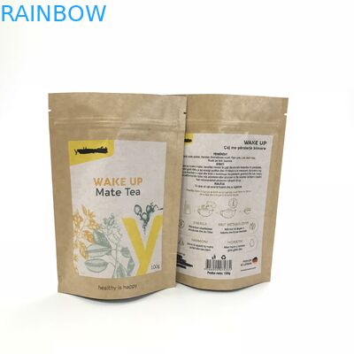 স্ট্যান্ড আপ অ্যালুমিনিয়াম ফয়েল Sachet প্যাকেজিং কফি ব্যাগ ক্রাফ্ট পেপার উত্পাদনকারী প্যাকেজিং কফি ব্যাগ