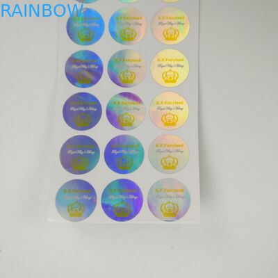 ভিএমপেট এমওপিপি বাক্সগুলির জন্য হোলোগ্রাফিক আঠালো বেসরকারী স্টিকার