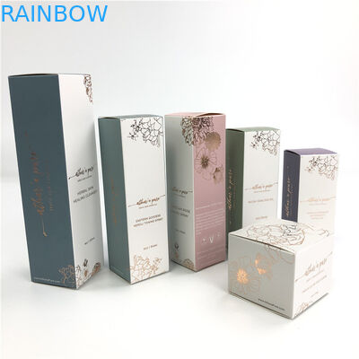 হোয়াইট পিচবোর্ড কসমেটিক হট স্ট্যাম্পিং পেপার বক্স ফেস ক্রিম প্যাকেজিং