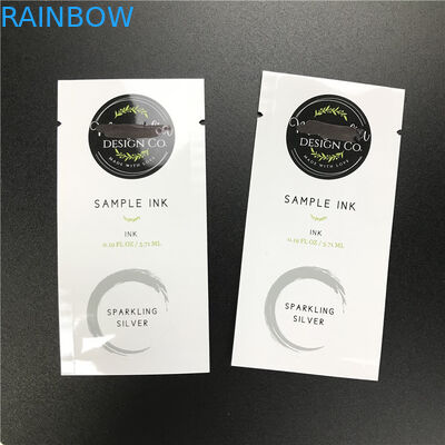 ফেসিয়াল ক্লিনজার আই সেরাম থ্রি সাইড সিল স্যাচেট মেকআপের পণ্যগুলির জন্য কাস্টমাইজড ডিসপোজেবল ছোট স্যাম্পল পাউচ