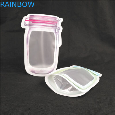 বিশেষ আকারের মুদ্রণ লোগো খাদ্য গ্রেড জুস মিল্ক জেলি লিকুইড স্ট্যান্ড আপ বোতল আকার শেচিট