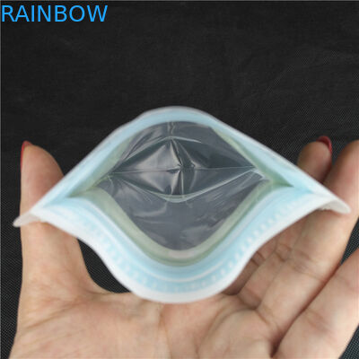 বিশেষ আকারের মুদ্রণ লোগো খাদ্য গ্রেড জুস মিল্ক জেলি লিকুইড স্ট্যান্ড আপ বোতল আকার শেচিট