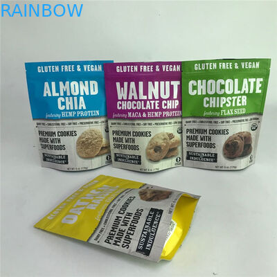 ডিজিটাল মুদ্রণ পুনর্নবীকরণযোগ্য ম্যাট অ্যালুমিনিয়াম ফয়েল স্ট্যান্ড আপ ব্যাগ খাদ্য প্যাকেজিং ব্যাগ