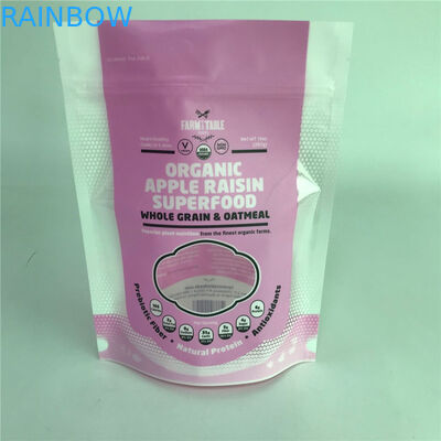 চকচকে সারফেস স্ট্যান্ড আপ প্যাকেজিং ব্যাগগুলি খাদ্য প্যাকেজিংয়ের জন্য উইন্ডো সহ কাস্টমাইজড ব্যাগ