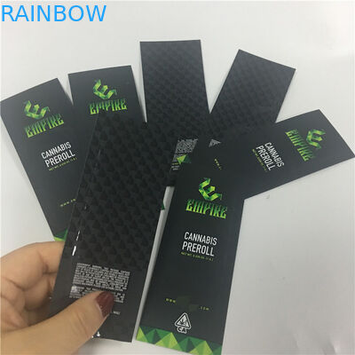 ডিজিটাল প্রিন্টিং প্রেরোল গ্লসি প্যাকেজিং মেলার ব্যাগগুলি কাস্টমাইজড অ্যালুমিনিয়াম ফয়েল গন্ধযুক্ত প্রুফ জিপলক সিগার জয়েন্ট প্যাকেজিং