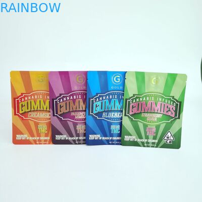 ডিজিটাল প্রিন্টিং থ্রি সাইড সিল লাগানো জিপার সহ কাস্টমাইজড ফ্ল্যাট ব্যাগ