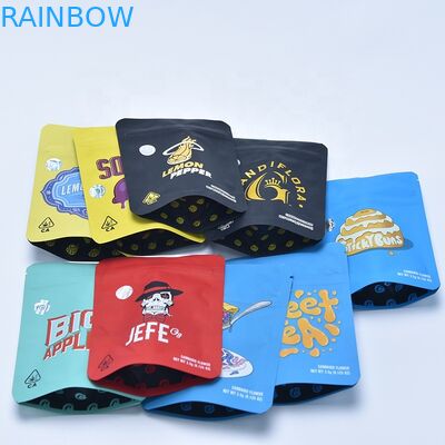 সিবিডি ওয়েডস আঠালো ক্যান্ডি বিয়ার প্যাকেজিংয়ের জন্য মাইলার ব্যাগটি ব্যাগের স্বাদে ভেষজ ফুলের শুকনো তামাকের খুচরা ব্যাগ স্ট্যান্ড আপ করুন