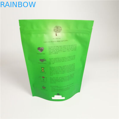 জিপার সহ ফিড গ্রেড স্ট্যান্ডিং আপ পুনর্ব্যবহারযোগ্য কফি প্যাকেজিং ব্যাগ