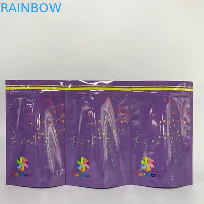তাপ সীলমোহর চকচকে অ্যালুমিনিয়াম ফয়েল কাস্টমাইজড ম্যালার ব্যাগ
