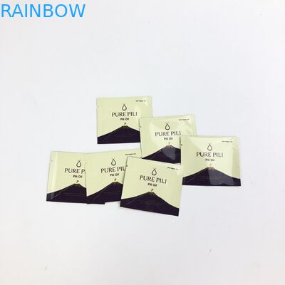 নমুনা প্যাকেজিংয়ের জন্য কাস্টম প্রিন্টেড অ্যালুমিনিয়াম ফয়েল থ্রি সাইড সিল কসমেটিক Sachet