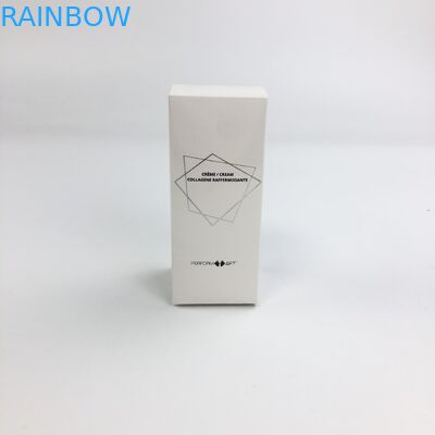কসমেটিক নমুনা খাবার আইল্যাশ পেপার বক্স প্যাকেজিংয়ের জন্য 350 গ্রাম সাদা পিচবোর্ড সহ পাইকারি কাস্টম হট স্ট্যাম্পিং ম্যাট ফিল্ম