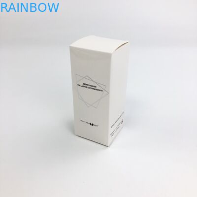 কসমেটিক নমুনা খাবার আইল্যাশ পেপার বক্স প্যাকেজিংয়ের জন্য 350 গ্রাম সাদা পিচবোর্ড সহ পাইকারি কাস্টম হট স্ট্যাম্পিং ম্যাট ফিল্ম