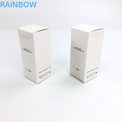 কসমেটিক নমুনা খাবার আইল্যাশ পেপার বক্স প্যাকেজিংয়ের জন্য 350 গ্রাম সাদা পিচবোর্ড সহ পাইকারি কাস্টম হট স্ট্যাম্পিং ম্যাট ফিল্ম