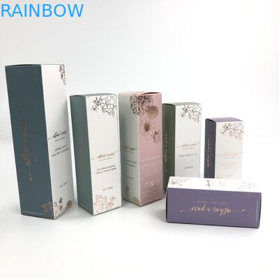 কসমেটিক নমুনা আরগান তেল কাগজ বক্স প্যাকেজিংয়ের জন্য 400 গ্রাম বেধের সাদা কার্ডবোর্ড সহ কাস্টম গ্লসি ইউভি ম্যাট ফিল্ম