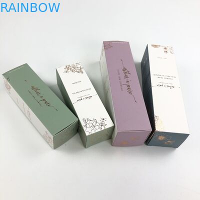 কসমেটিক নমুনা আরগান তেল কাগজ বক্স প্যাকেজিংয়ের জন্য 400 গ্রাম বেধের সাদা কার্ডবোর্ড সহ কাস্টম গ্লসি ইউভি ম্যাট ফিল্ম