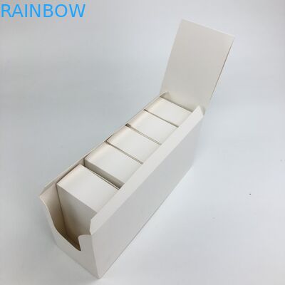 কসমেটিক স্পেরি বোতল কাগজ বাক্স প্যাকেজিংয়ের জন্য 350 গ্রাম 400 গ্রাম পুরুত্বের সাদা কার্ডবোর্ড সহ কাস্টম গ্লসি ফিল্ম কোনও মুদ্রিত নেই