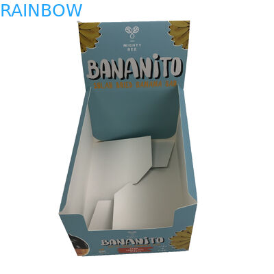 ক্যান্ডি কুকি স্পেরি বোতলগুলির জন্য পেপার বক্স প্যাকেজিংয়ের জন্য 350 গ্রাম বেধের সাদা কার্ডবোর্ড সহ কাস্টম ম্যাট ফিল্ম ইউভি