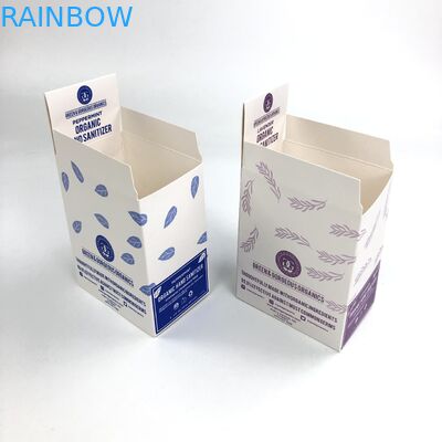 কাস্টম ম্যাট ফিল্ম UV এমবিসড 400g 350g বেধ সাদা কার্ডবোর্ড 30 এমএল 60 এমএল বোতলগুলি কাগজ বাক্স প্যাকেজিংয়ের জন্য প্রদর্শন করে