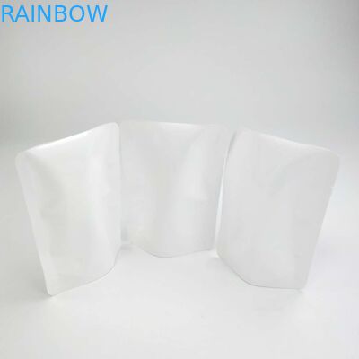 কাস্টম রিসেসেবল হিট সিল কোনও জিপার ডাইপ্যাক রিসারাল থলি স্ট্যাচ আপ থলি পাউচ ফুলের বীজ সাদা পিই এনওয়াই ম্যাটেরিয়াল প্যাকেজিং ব্যাগ