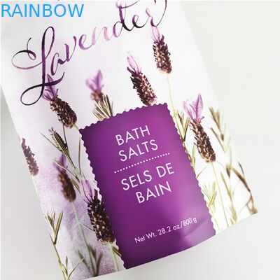 বিনামূল্যে নমুনা ডিজিটাল প্রিন্টিং স্নান সল্ট প্যাকেজিং ব্যাগগুলি পুনরায় সন্ধানযোগ্য স্ট্যান্ড আপ পাউচ 200 জি কফি বডি স্ক্রাব ব্যাগ