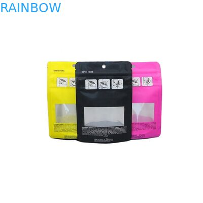 ট্রিপল জিপার সিবিডি ক্যান্ডি মাইলার জিপলক পাউচ 200 মিমি