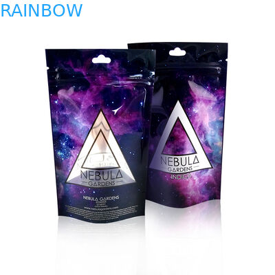 90 মিমি 100% জৈব ফ্ল্যাকস হ্যাম্প গাঁজা জিপলক পাউচ টিএইচসি সিবিডি