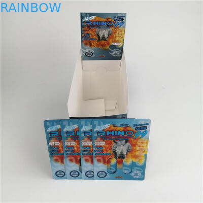 কাস্টম খালি ক্যাপসুল পিলস 3 ডি ফোস্কা প্লাস্টিক কার্ড পুরুষ বর্ধন ক্যাপসুল প্যাকেজিং