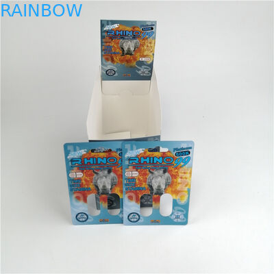 কাস্টম খালি ক্যাপসুল পিলস 3 ডি ফোস্কা প্লাস্টিক কার্ড পুরুষ বর্ধন ক্যাপসুল প্যাকেজিং