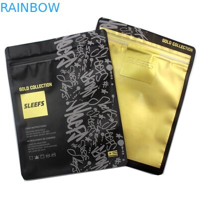 প্রচারমূলক লোগো মুদ্রণ জিপার টি-শার্ট জিপ লক স্বচ্ছ ওপ প্যাকেজিং গার্মেন্টস পলি ব্যাগ