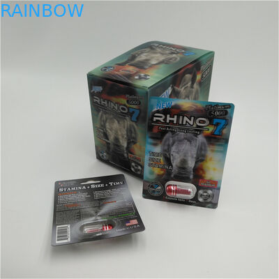 গন্ডার কার্ড সেক্স পিলপ্যাকেজিং 3 ডি কার্ড গরম বিক্রয় নতুন 30000 গন্ডার যৌন বড়ি বক্স স্টক