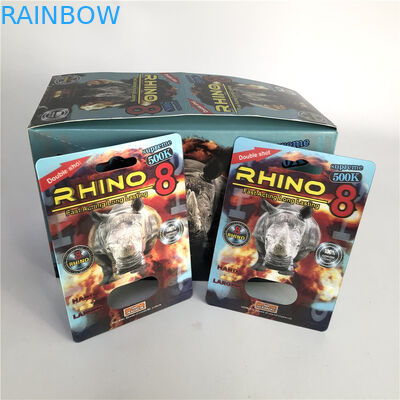 12 মিমি ক্যাপ 3 ডি এক্সট্রিম গন্ডার 8 500 কে ফোস্কা সন্নিবেশ কার্ড এসজিএস