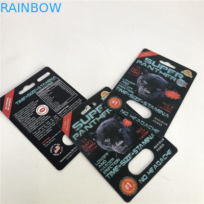 প্লাস্টিকের সুপার প্যান্থার পিল ফোস্কা 3 ডি লেন্টিকুলার কার্ড সিএমওয়াইকে