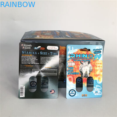 রাইনো 99 500 কে ডাবল হোল 3 ডি গন্ডার কার্ড পুরুষ বর্ধন বড়ি জন্য
