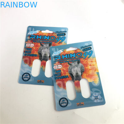 রাইনো 99 500 কে ডাবল হোল 3 ডি গন্ডার কার্ড পুরুষ বর্ধন বড়ি জন্য