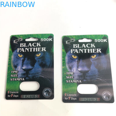 12 মিমি ক্যাপ পুরুষ বর্ধন 3 ডি লেন্টিকুলার কার্ড 500 কে পিল