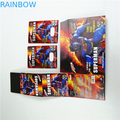 350 গ্রাম পেপারবোর্ড গ্রাভন্রে প্রিন্টিং ফোস্কা কার্ড প্যাকেজিংয়ের জন্য যৌন বড়ি