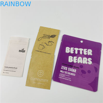 গ্র্যাভনার প্রিন্টিং এমওপিপি ভিএমপিইটি থ্রি সাইড সিল ব্যাগ জিপলক