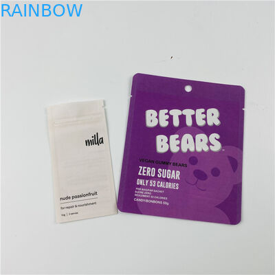 গ্র্যাভনার প্রিন্টিং এমওপিপি ভিএমপিইটি থ্রি সাইড সিল ব্যাগ জিপলক