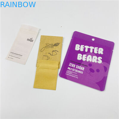 ডিজিটাল প্রিন্টিং এমওপিপি জিপলক কমপোস্টেবল স্যাচ্যাট ফ্ল্যাট ব্যাগ 23x35 সেমি